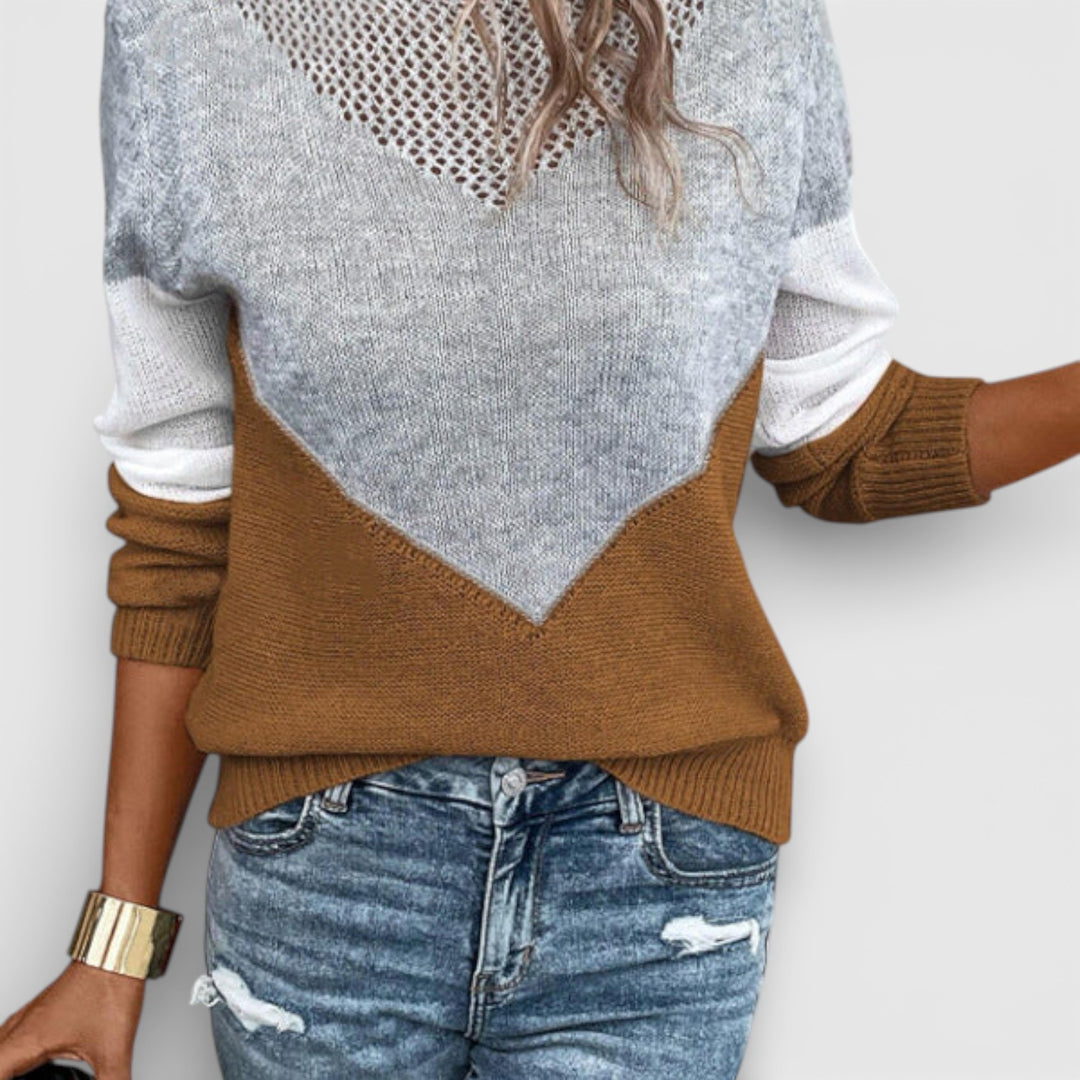 Magdalena – Lekki dzianinowy sweter na co dzień