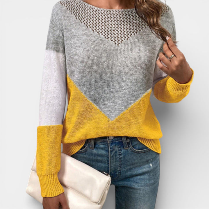 Magdalena – Lekki dzianinowy sweter na co dzień