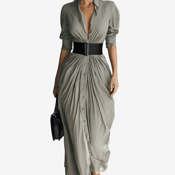 Kalisha™ Sukienka z Długim Rękawem