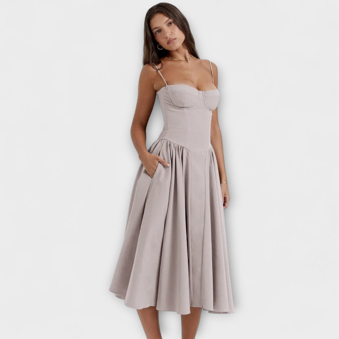 Rosalie - Elegancka sukienka koronkowa bez rękawów