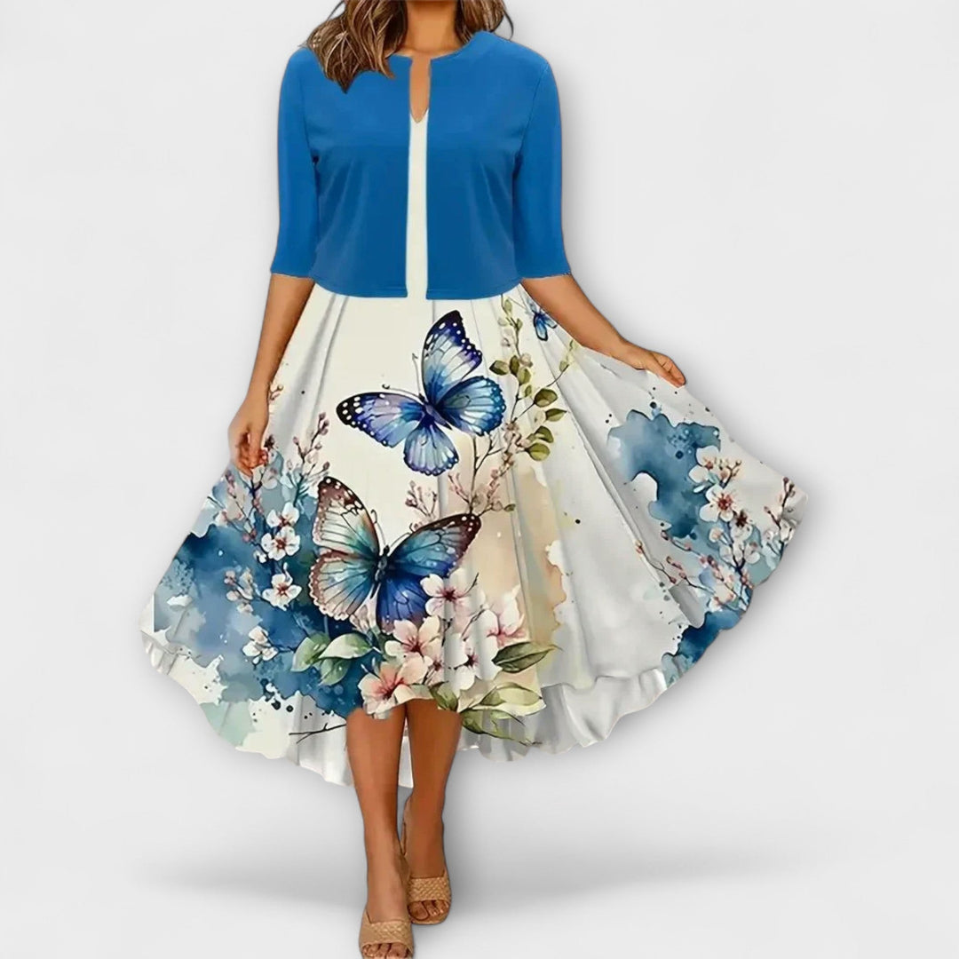 Damskie midi sukienki z blazerem