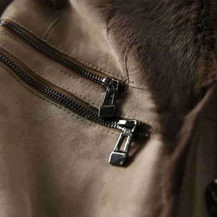 Kurtka ze skóry owczej