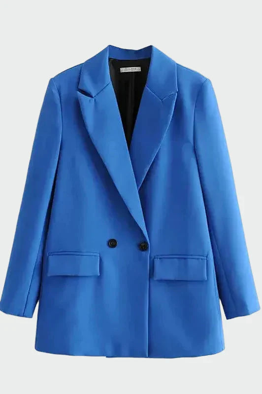 Helia - Oversize Kurtka z Nowoczesną Linią