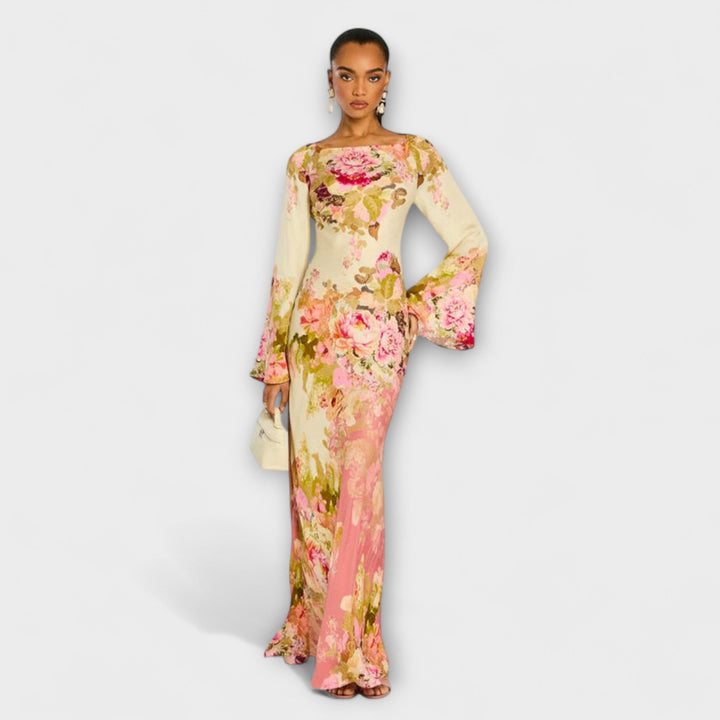 Kelly - Maxi sukienka na przyjęcie w ogrodzie