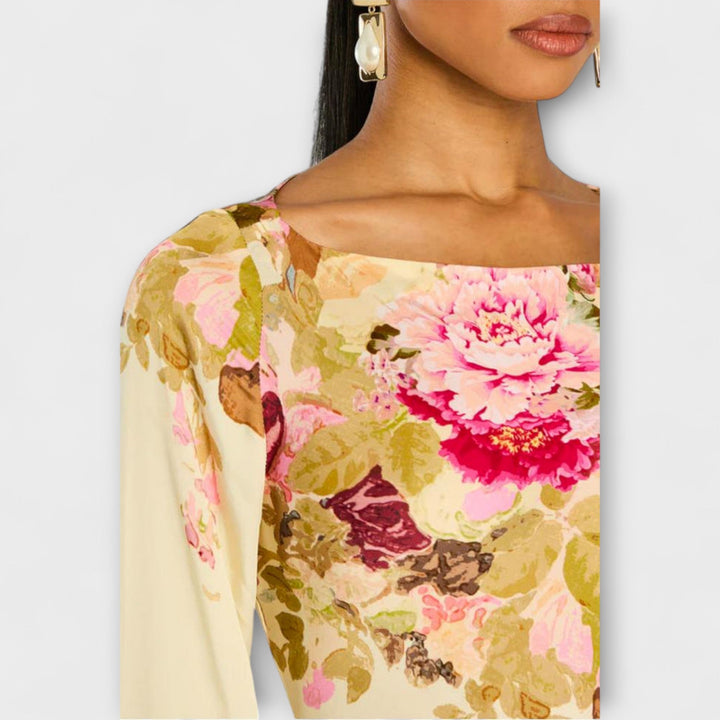 Kelly - Maxi sukienka na przyjęcie w ogrodzie