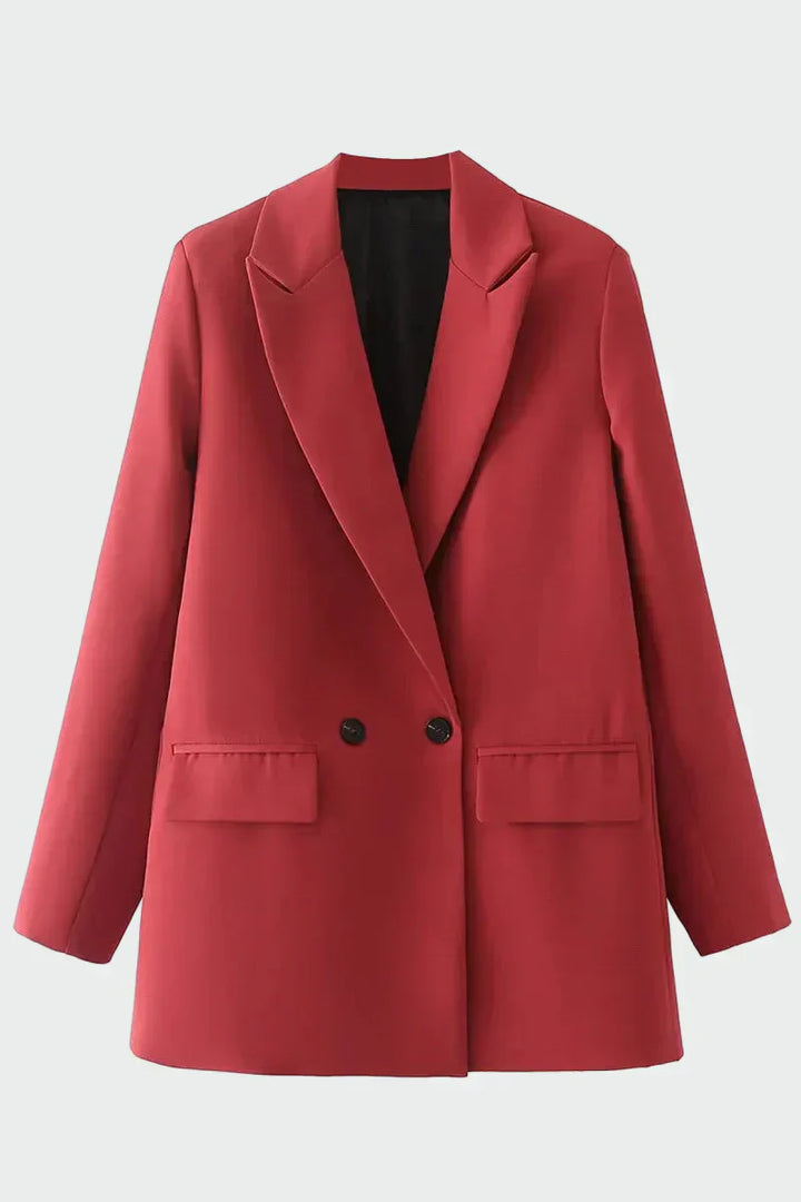 Helia - Oversize Kurtka z Nowoczesną Linią