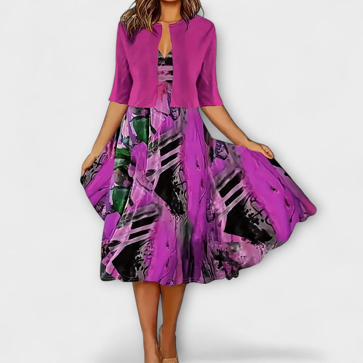 Damskie midi sukienki z blazerem