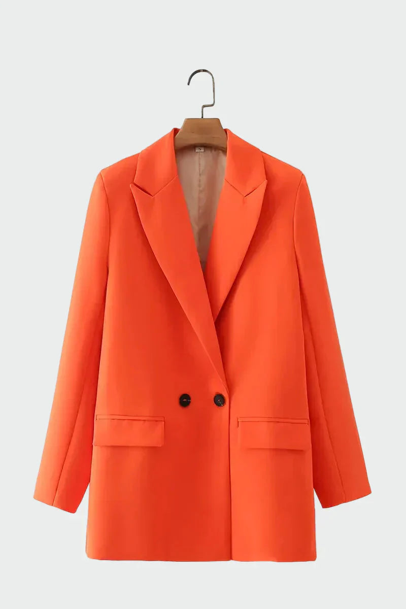 Helia - Oversize Kurtka z Nowoczesną Linią