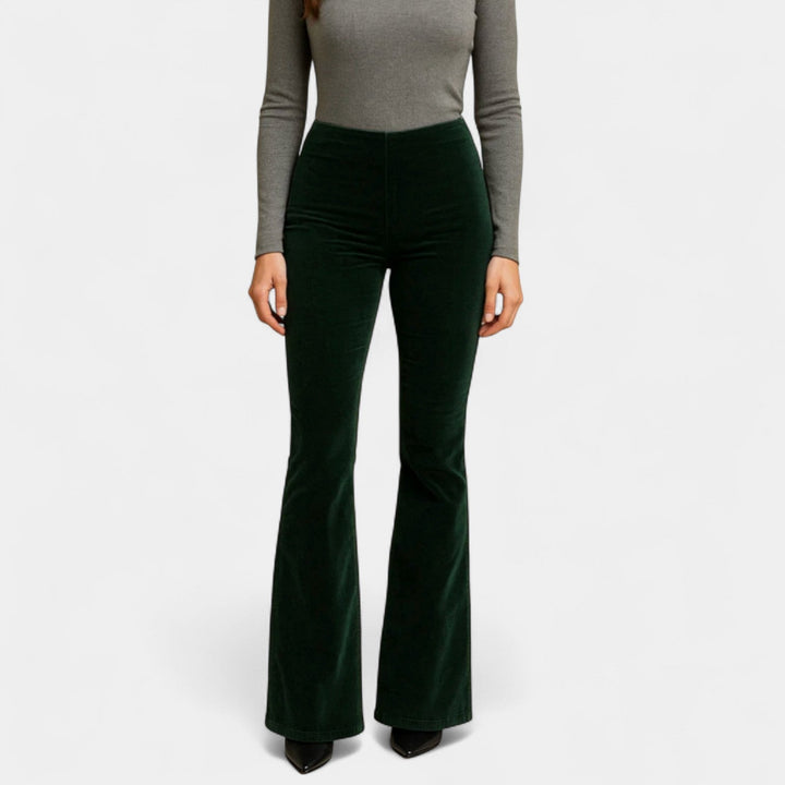 Renata – Spodnie dżinsowe z rozszerzanymi nogawkami