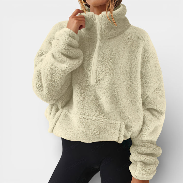 Milena – Polarowa bluza z półzamkiem
