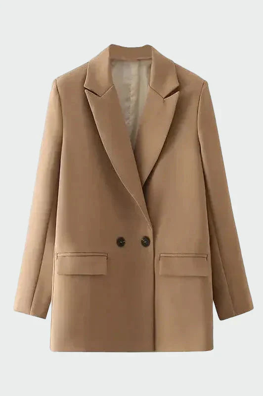 Helia - Oversize Kurtka z Nowoczesną Linią