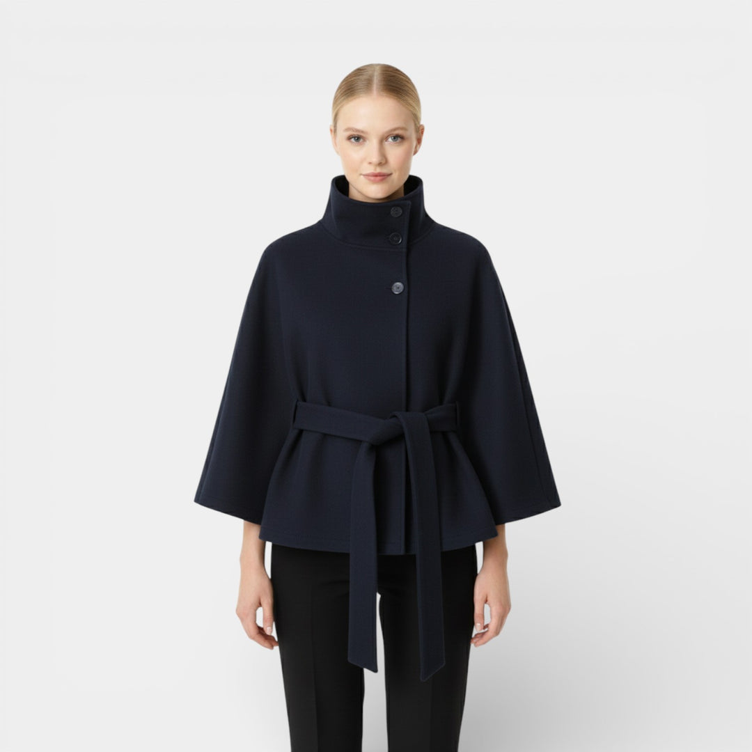 Agnieszka– Płaszcz damski z mieszanki wełny