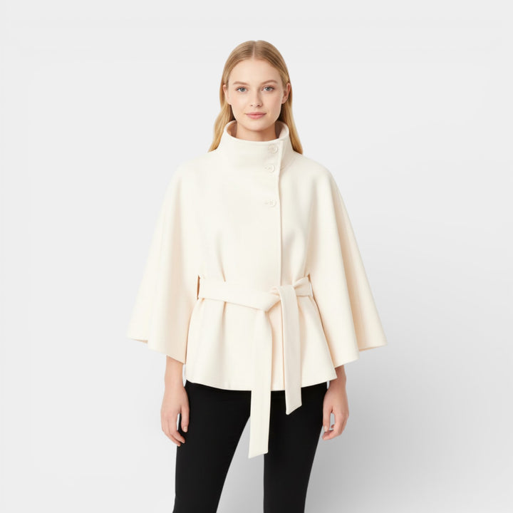 Agnieszka– Płaszcz damski z mieszanki wełny