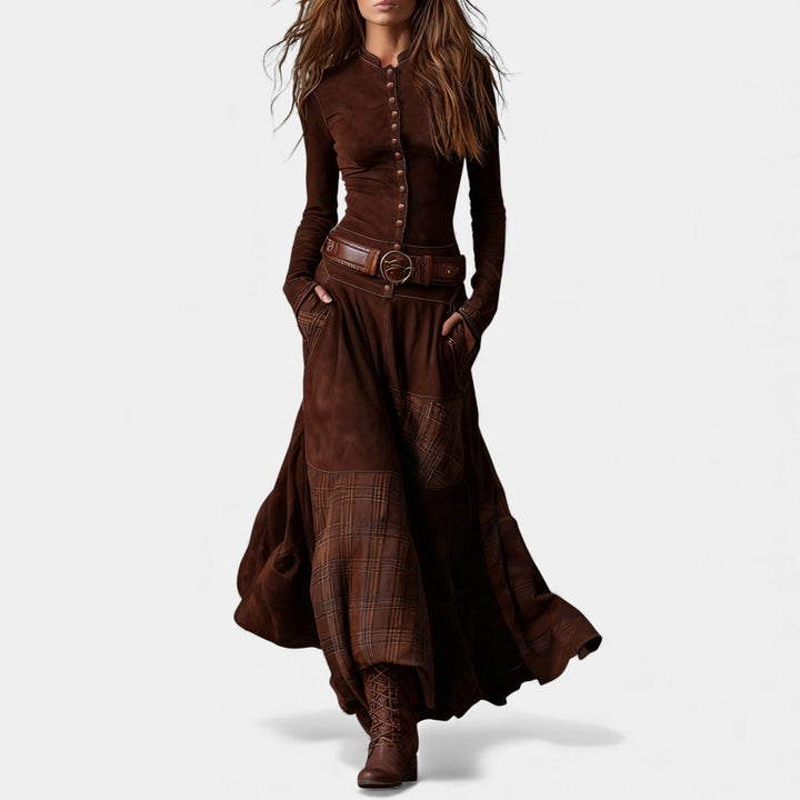 Helena – Vintage maxi sukienka