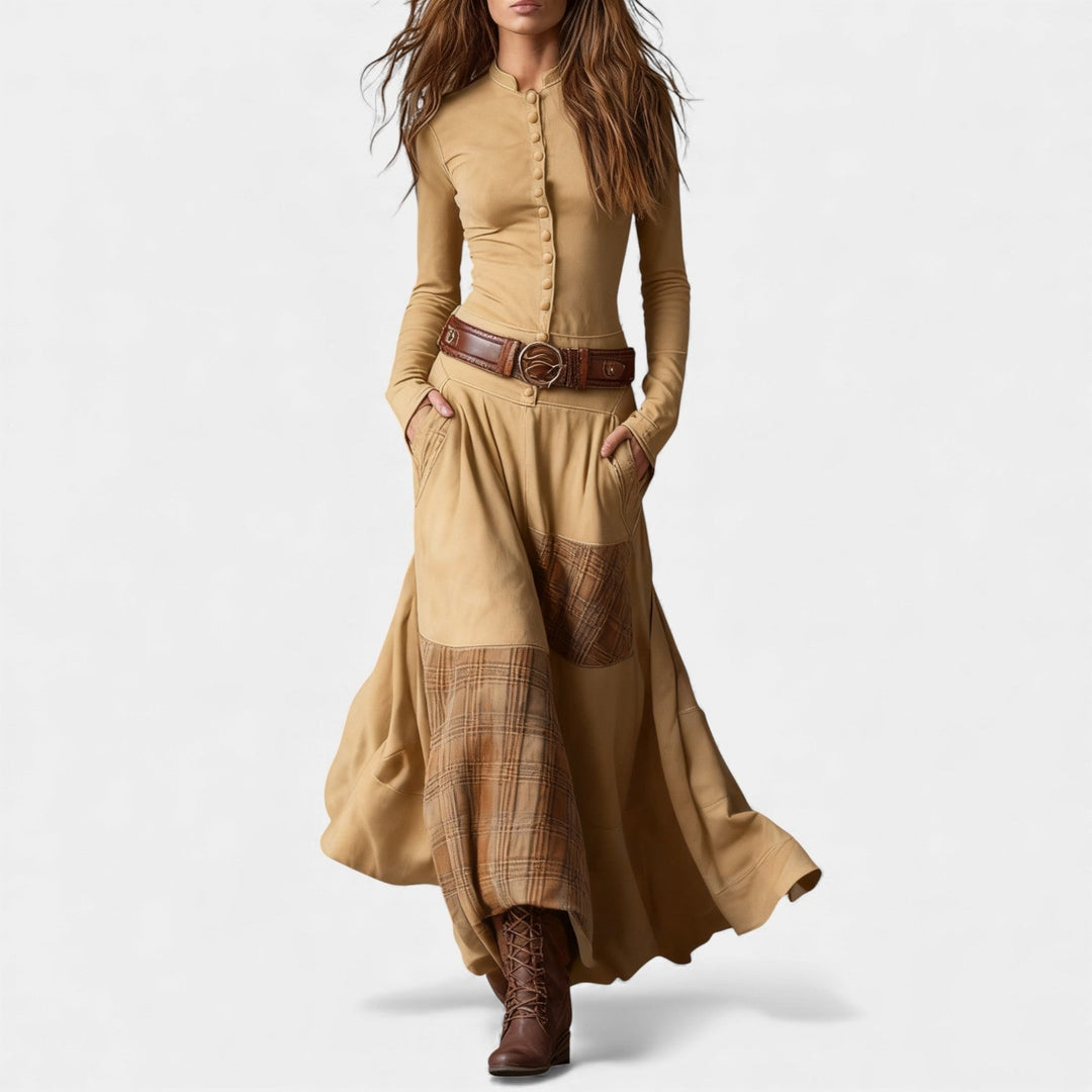 Helena – Vintage maxi sukienka