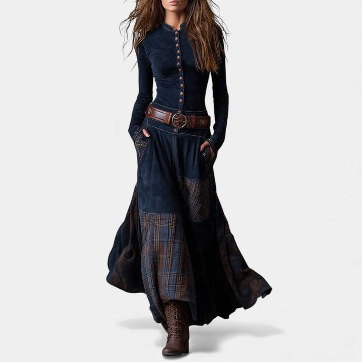 Helena – Vintage maxi sukienka