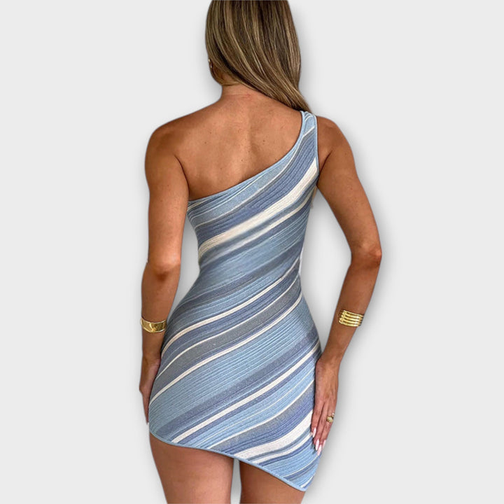 Kira - Modne Mini Sukienki na Jedno Ramię