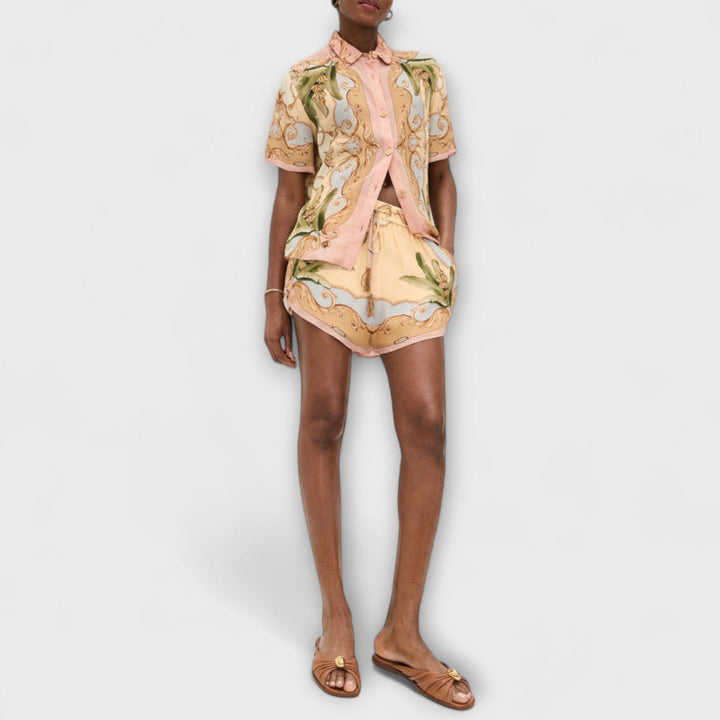 Maren - Vintage botaniczny zestaw w stylu kalejdoskopowym