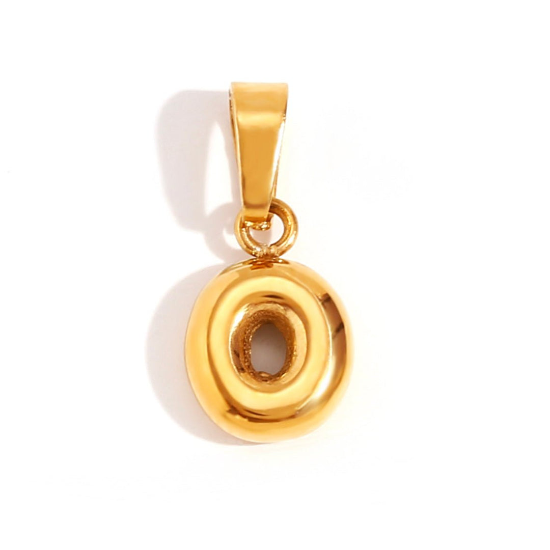 Stylowy naszyjnik z bąbelkowymi literami