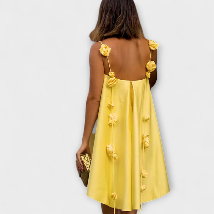 Jordan - Stylowe kwiatowe drukowane sukienki bez ramiączek