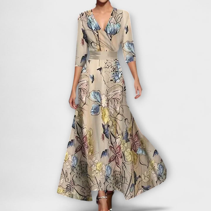 Alma - Elegancki design sukienki z rękawami