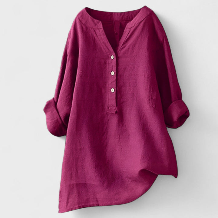 Freja - Wygodna Koszula z Guzikami