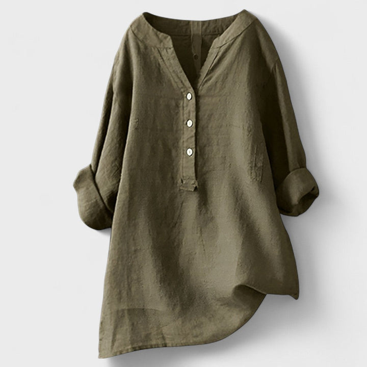 Freja - Wygodna Koszula z Guzikami