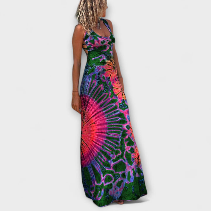 Ronja - La Bamba Tie-Dye Print Maxi Sukienka
