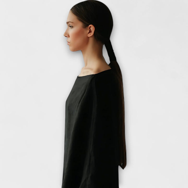 Dana - Sukienka kimono wykonana z lnu i bawełny