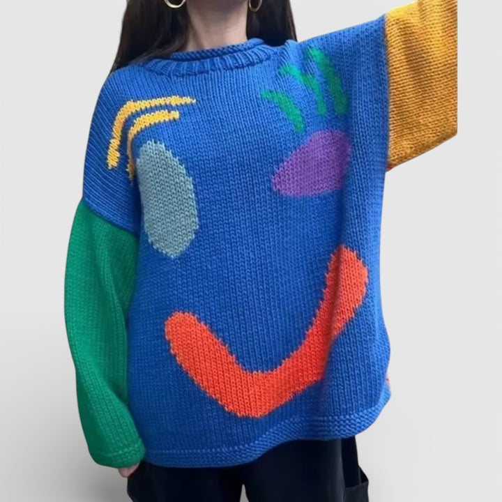 Marcelina – Oversize'owy sweter z bawełny