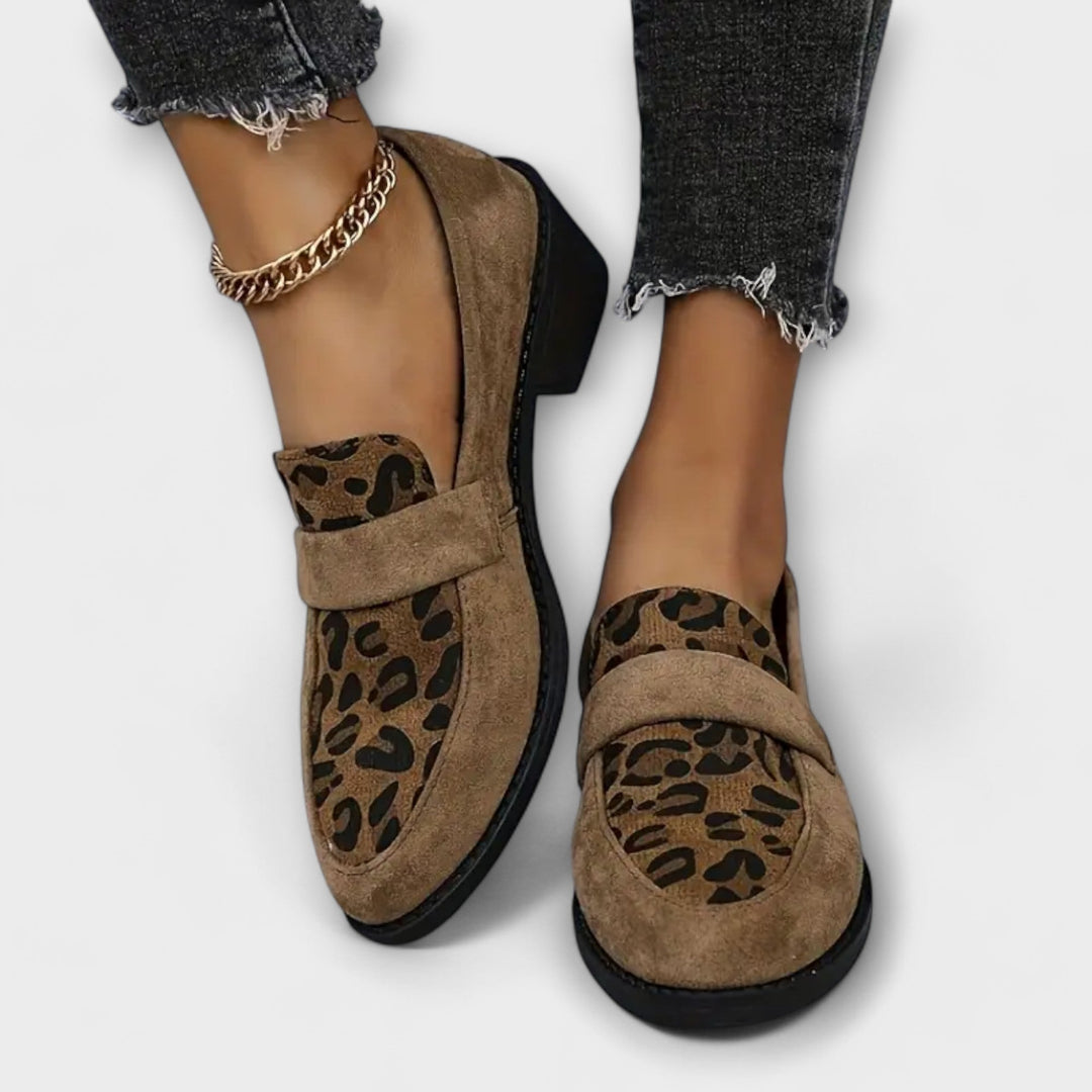 Karla - Eleganckie damskie buty w leopardzim wzorze