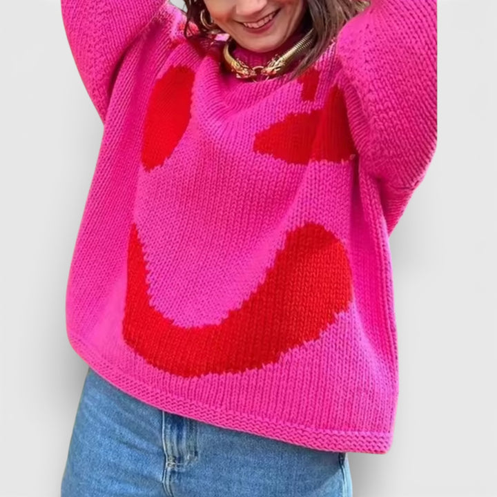 Marcelina – Oversize'owy sweter z bawełny