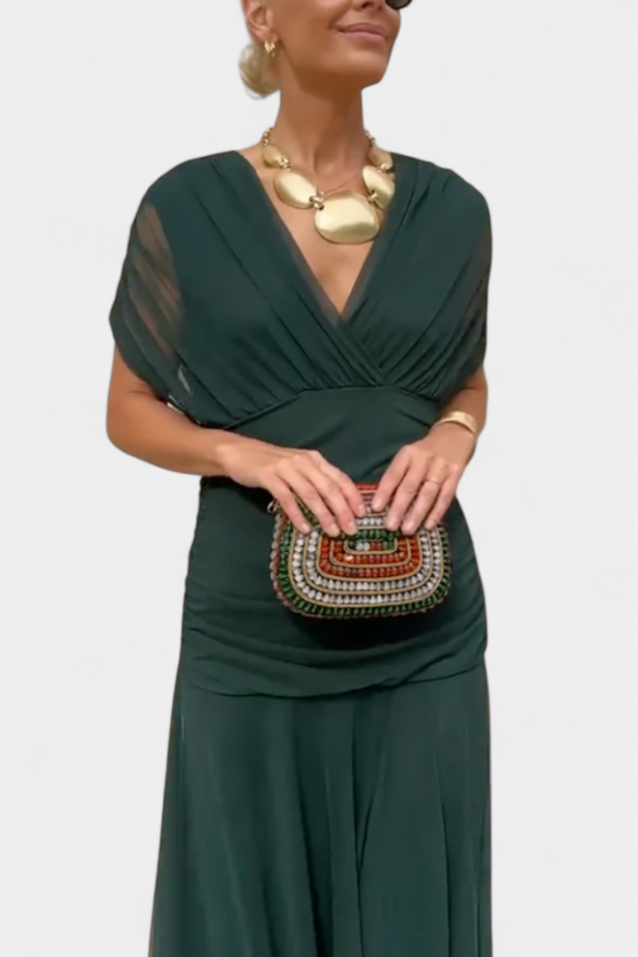 Eryzziah – Elegancka sukienka w kwiatowy wzór