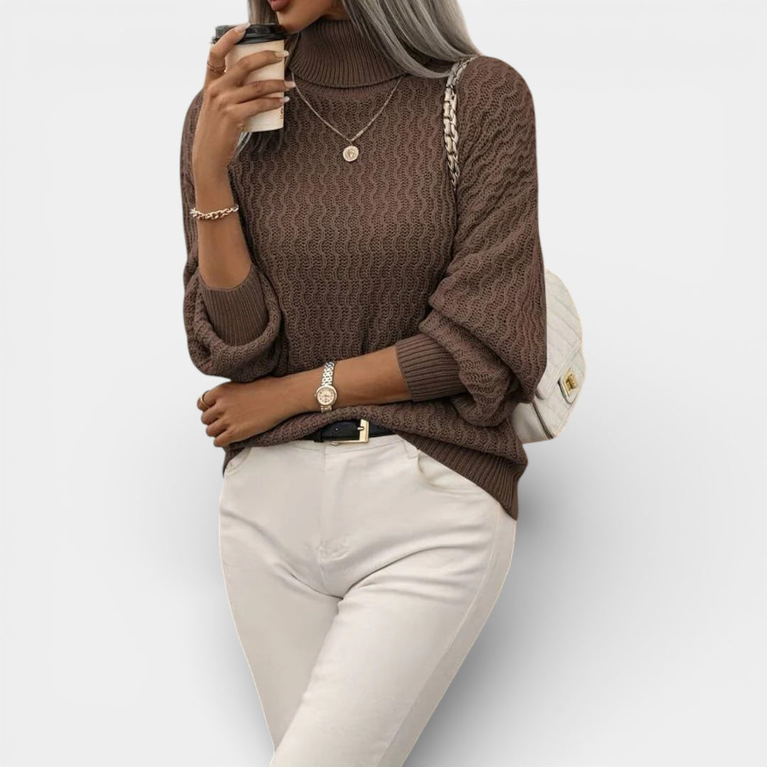 Lena – Strukturalny dzianinowy golf