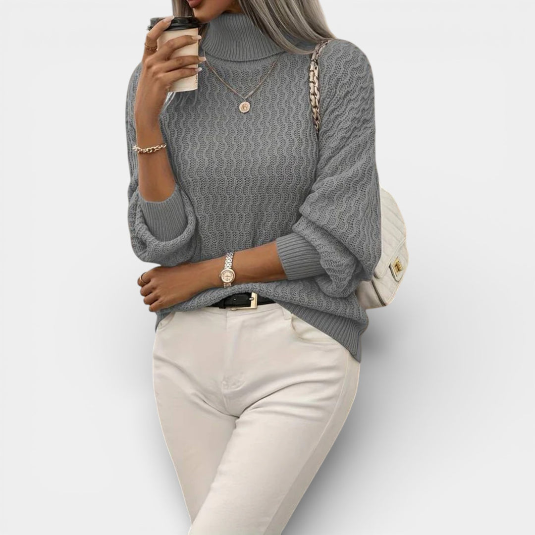 Lena – Strukturalny dzianinowy golf