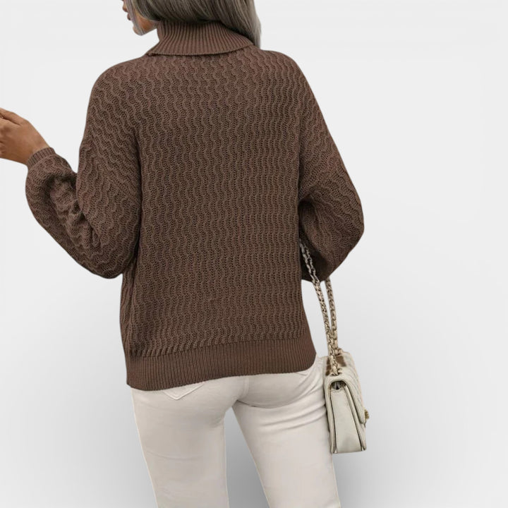 Lena – Strukturalny dzianinowy golf