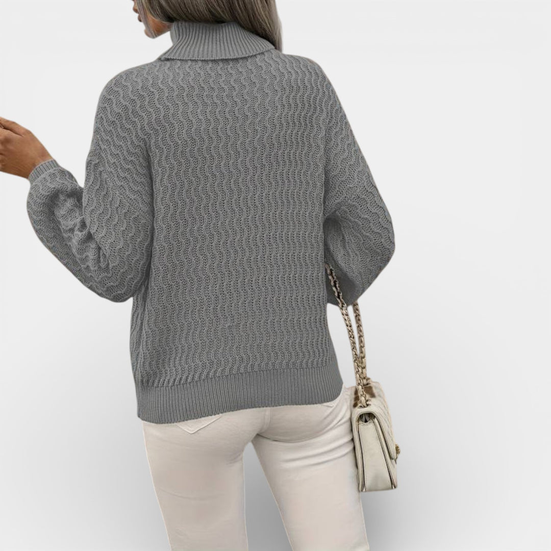 Lena – Strukturalny dzianinowy golf