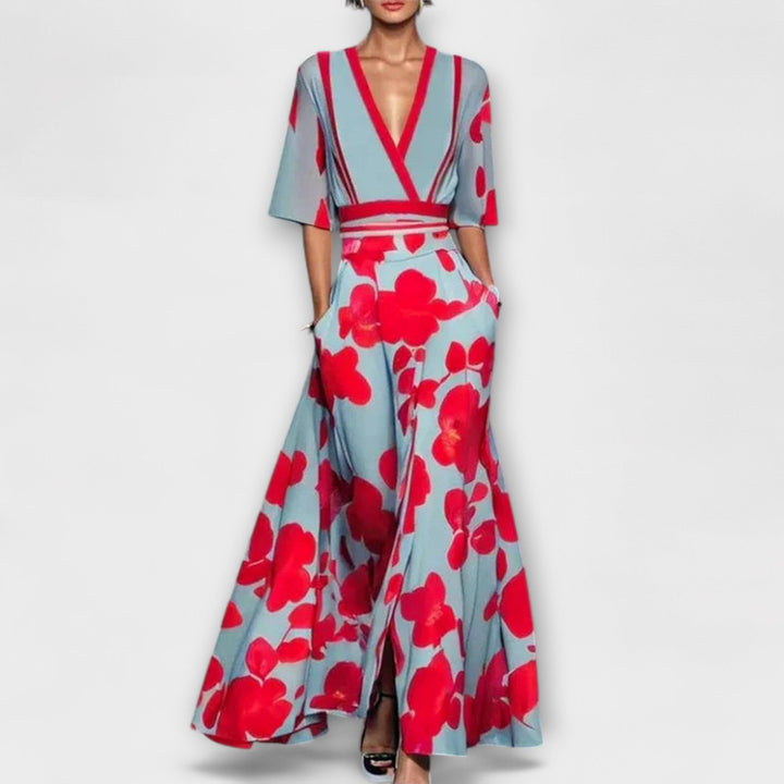 Alma - Elegancki design sukienki z rękawami