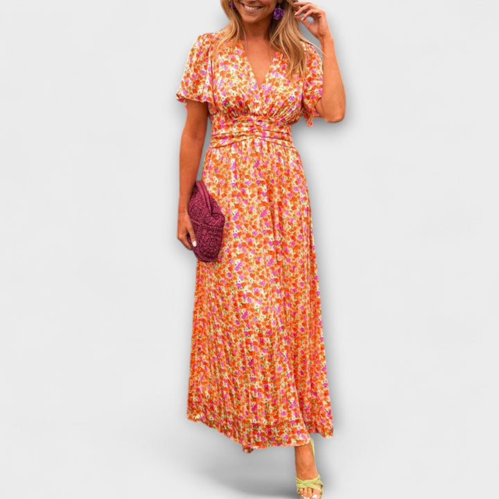 Elsie - Klasyczna sukienka z dekoltem w kształcie litery V