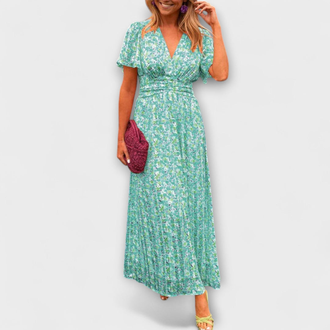 Elsie - Klasyczna sukienka z dekoltem w kształcie litery V