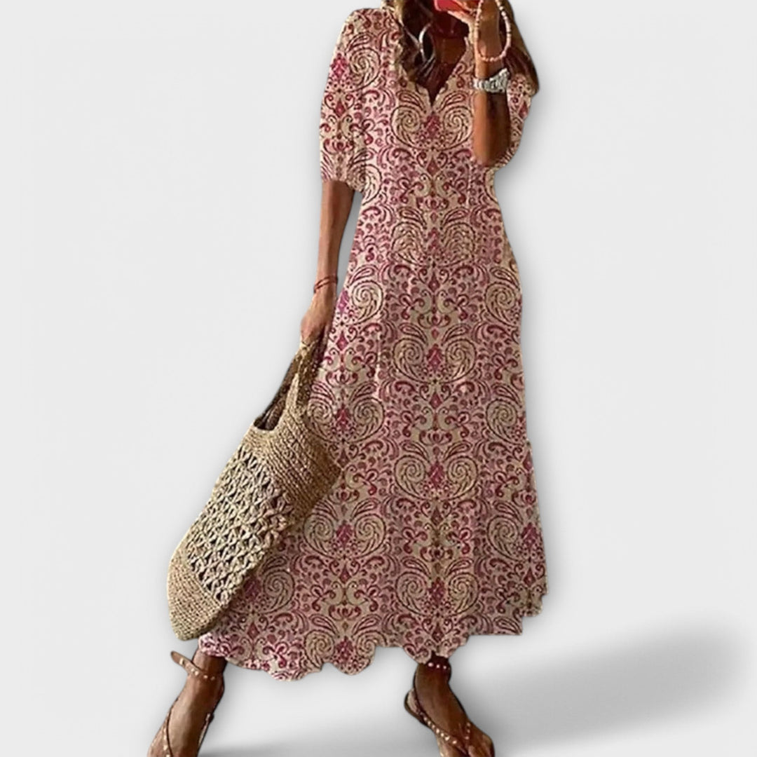 Bettina - Boho Maxi Sukienka