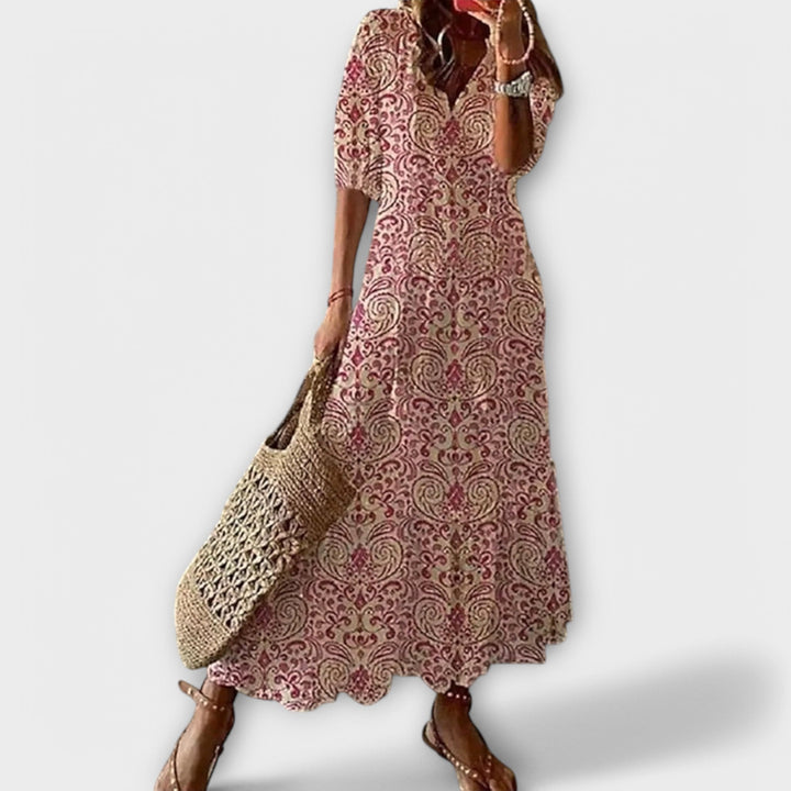 Bettina - Boho Maxi Sukienka
