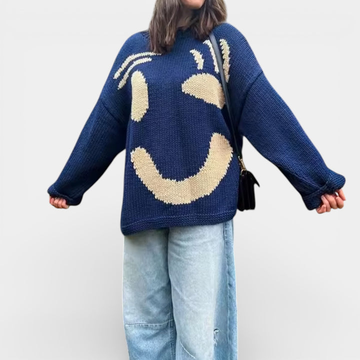 Marcelina – Oversize'owy sweter z bawełny