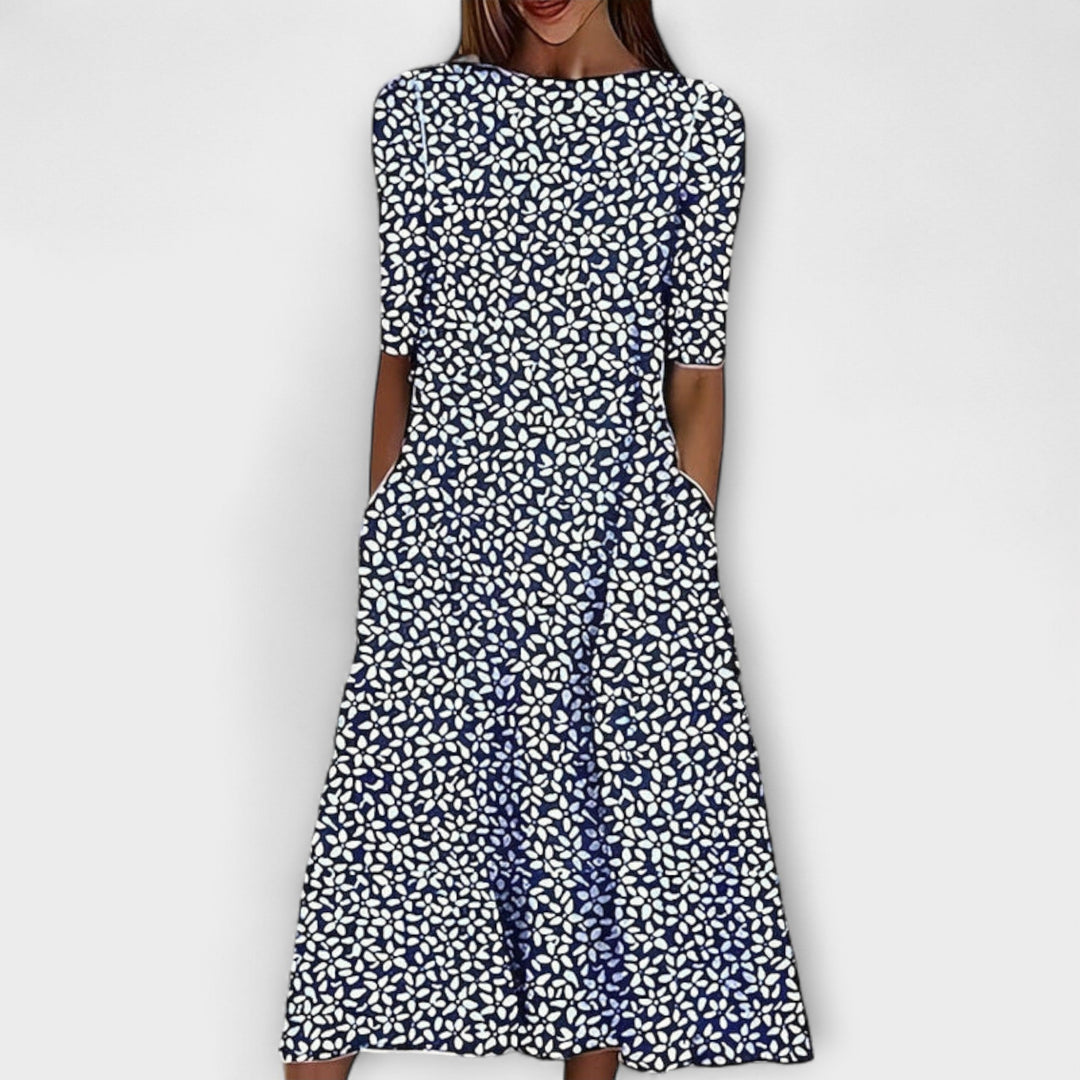 Adelina - Kwiatowa sukienka na plażę